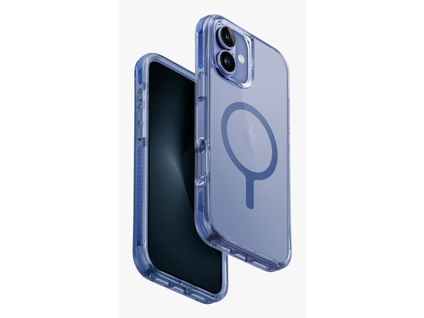 Uniq Combat Apple iPhone 16 Plus 6,7" Magclick Ladedeksel til telefonen, blå farge
