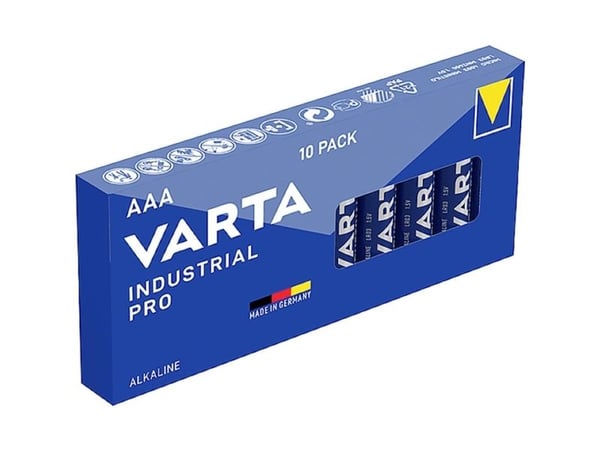 Varta Industrial - Batteri AAA - Alkalisk - 1100 mAh