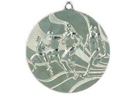 Victoria Sport medalje sølv i stål - Løping med gravering på laminat