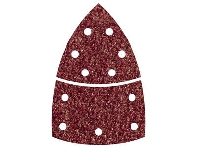 wolfcraft GmbH 1813000, Forbrenningspute, Metall, Tre, Corundum, Rød, 10 stykker, Boks