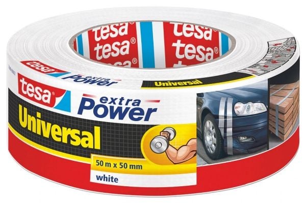Tesa extra Power Universal - Kanaltape - 48 mm x 50 m - hvit