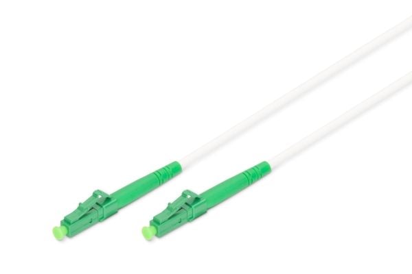 DIGITUS - Koblingskabel - LC/APC-enkeltmodus (hann) til LC/APC-enkeltmodus (hann) - 5 m - 3 mm - fiberoptisk - simpleks - 9 / 125 micron - halogenf...