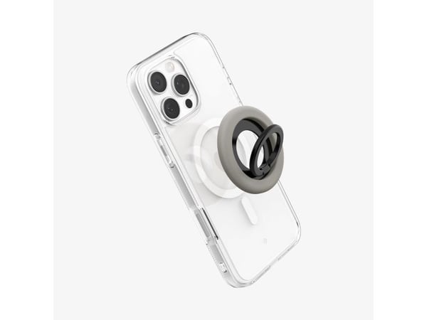 Spigen Nano Pop (MagFit), Magnetisk ring, Grå, Metall, Silikon, Apple, 1 stykker