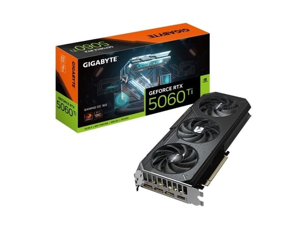 Gigabyte GeForce RTX 5060 Ti GAMING OC 16G - Grafikkort - GeForce RTX 5060 Ti - 16 GB GDDR7 - PCI Express 5.0 - 3 x DisplayPort, HDMI