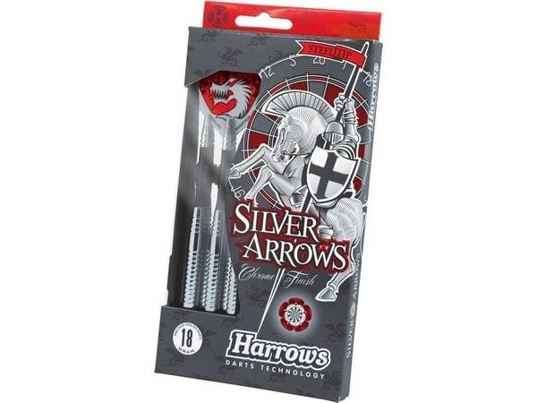 Harrows steeltip silver dartpilar 18 g (Harrows Rzutki Steeltip Silver Arrows)