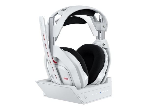 Logitech G Astro A50 - 5:e generation - headset - fullstorlek - Bluetooth / LIGHTSPEED - trådlös - vit