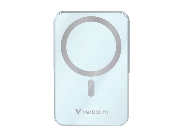 Verbatim Charge 'n' Go - Trådløs nødlader - magnetisk, med stativ - Li-pol - 10000 mAh - 20 watt - 3 A - PD (USB-C) - blå