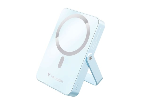 Verbatim Charge 'n' Go - Trådløs nødlader - magnetisk, med stativ - Li-pol - 10000 mAh - 20 watt - 3 A - PD (USB-C) - blå