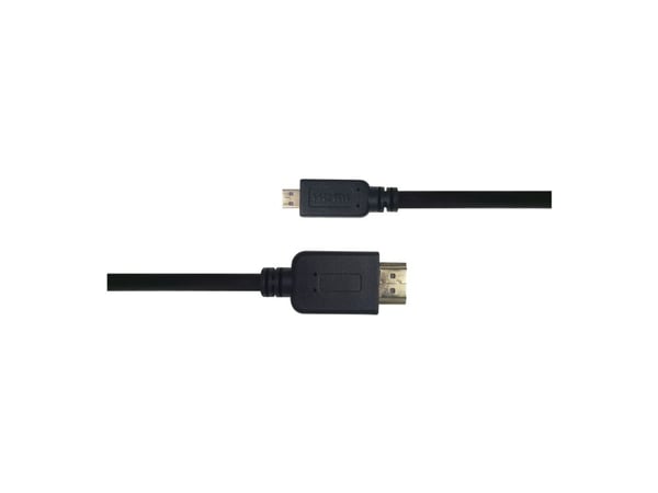Kabel DELTACO HDMI - mikro HDMI, 4K UHD i 60Hz, 2m, svart/HDMI-1023-K/00100007