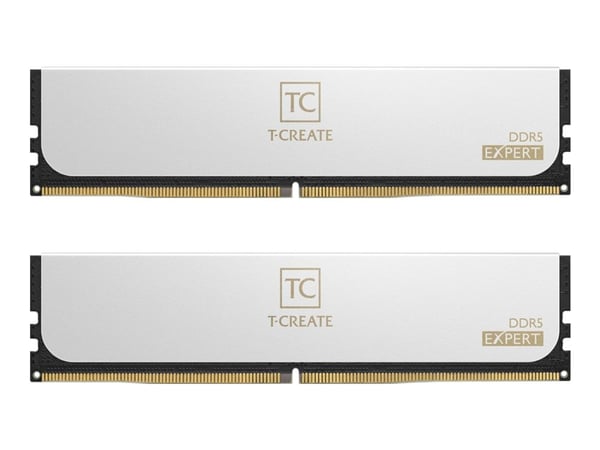 T-CREATE EXPERT - DDR5 - sett - 32 GB: 2 x 16 GB - DIMM 288-pin - 3000 MHz / PC5-48000 - CL30 - 1.35 V - ikke-bufret - on-die ECC - hvit