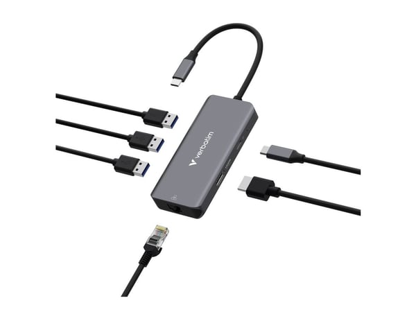 Verbatim - Dockningsstation - för bärbar dator - USB-C - HDMI - 1GbE