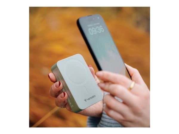 Verbatim Charge 'n' Go Essentials - Trådløs nødlader - magnetisk - 20000 mAh - 35 watt - 3 A - PD 3.0, QC 3.0, Apple 2.4A, USB BC 1.2, Apple Fast C...