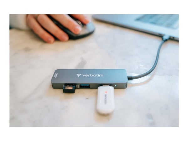 Verbatim - Dockningsstation - för bärbar dator - USB-C - HDMI