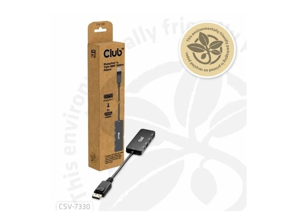 Club 3D - Videokort - DisplayPort hane till HDMI, Mikro-USB typ B (endast ström) hona - 14 cm - 8K60Hz stöd