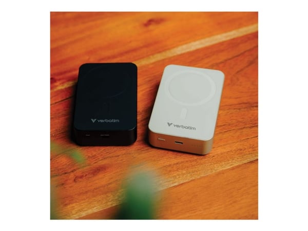 Verbatim Charge 'n' Go Essentials - Trådløs nødlader - magnetisk - 20000 mAh - 35 watt - 3 A - PD 3.0, QC 3.0, Apple 2.4A, USB BC 1.2, Apple Fast C...
