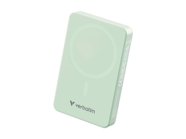 Verbatim Charge 'n' Go Essentials - Trådløs nødlader - magnetisk - 10000 mAh - 20 watt - 3 A - PD 3.0, QC 3.0, Apple 2.4A, USB BC 1.2, Apple Fast C...