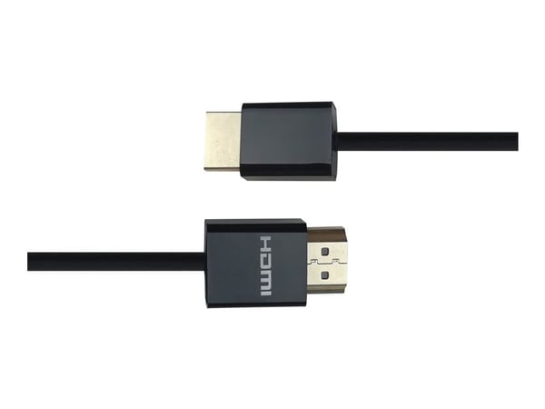 Ultratynn HDMI-kabel DELTACO 4K UHD, 2m, svart / R00100018