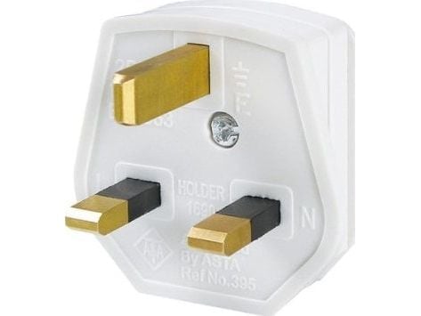 Bachmann - Elkontakt - 3-polig (P) - 250 V - 13 A - vit - Storbritannien