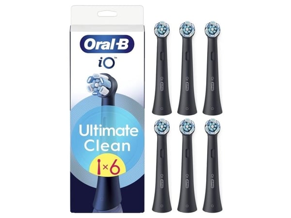 Oral-B iO UltimateClean børstehoder 6-pk (svart)