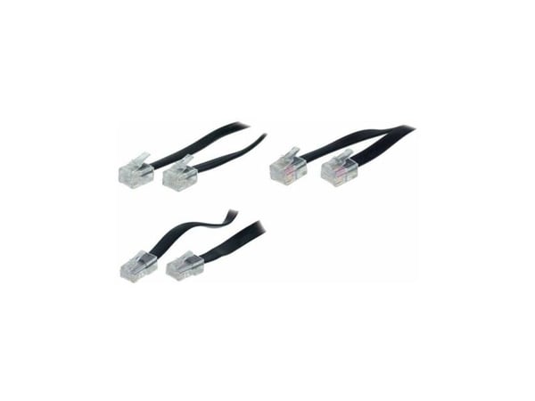 shiverpeaks BS70256, 6 m, RJ-11, RJ-45, Sort, Hankjønn, Hankjønn