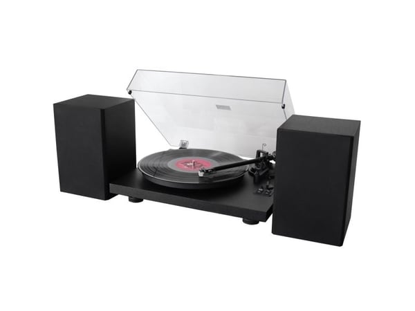 Soundmaster PL711SW, Beltedrevet platespiller, Svart, V-belte, Metall, 33 RPM, 45 RPM