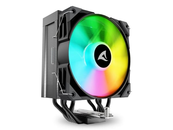 Sharkoon A50 RGB, Luftkylare, 12 cm, 500 RPM, 1800 RPM, 121,55 m³/h, Svart