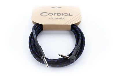 Cordial 14781, 6.35mm, Hankjønn, 6.35mm, Hankjønn, 5 m, Svart, Blå