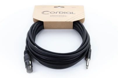 Cordial 14752, Hunkjønn, 2 x 6.35mm, Hankjønn, 10 m, Svart
