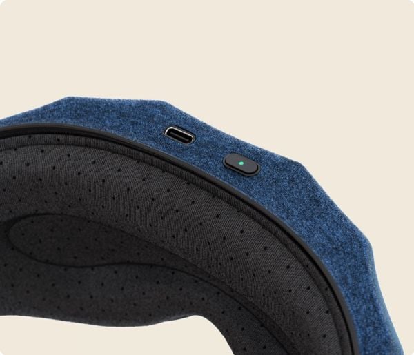 Therabody SleepMask, Kombomassasje, Ansikt, Svart, Blå, ABS, Stoff, PVC, Polykarbonat (PC), Batteri, 240 min