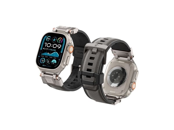 Spigen DuraPro Armor, Bånd, SmartWatch, Grå, Apple, Apple Watch Ultra (49/46/45/44/42 mm), Nylon, Termoplastisk polyuretan (TPU)