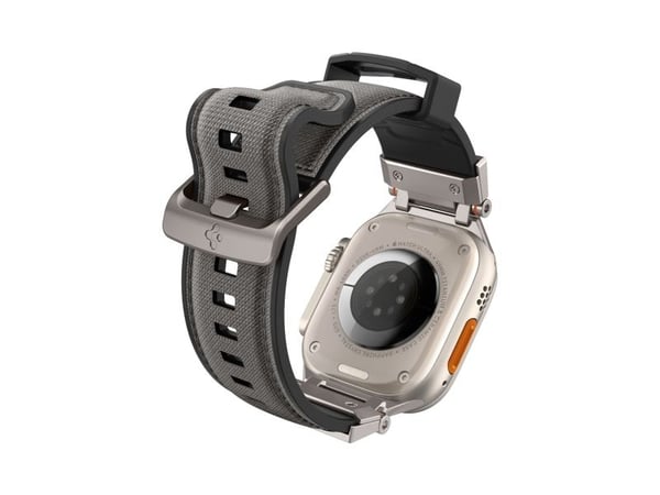 Spigen DuraPro Armor, Bånd, SmartWatch, Grå, Apple, Apple Watch Ultra (49/46/45/44/42 mm), Nylon, Termoplastisk polyuretan (TPU)