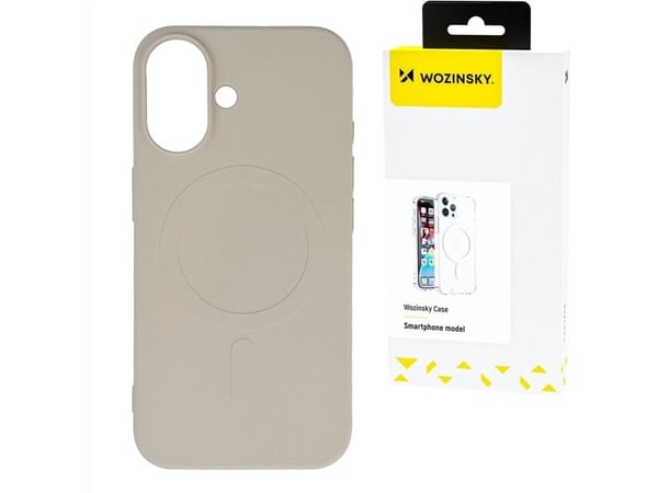 Wozinsky Liquid Silicone Case MagSafe for Samsung Galaxy S24 FE - Beige