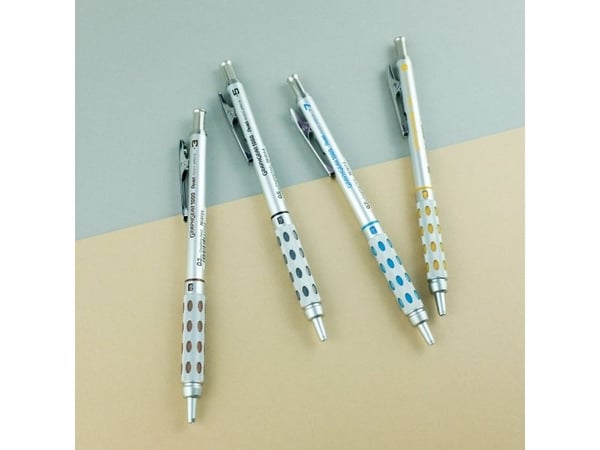 Pentel Graphgear 1000, Sølv, Gult, Metall, Gummi, 0,9 mm, Rund, 1 stykker
