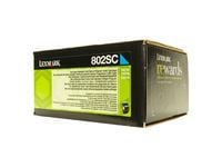 Lexmark 802SC, 2000 sivua, Syaani, 1 kpl