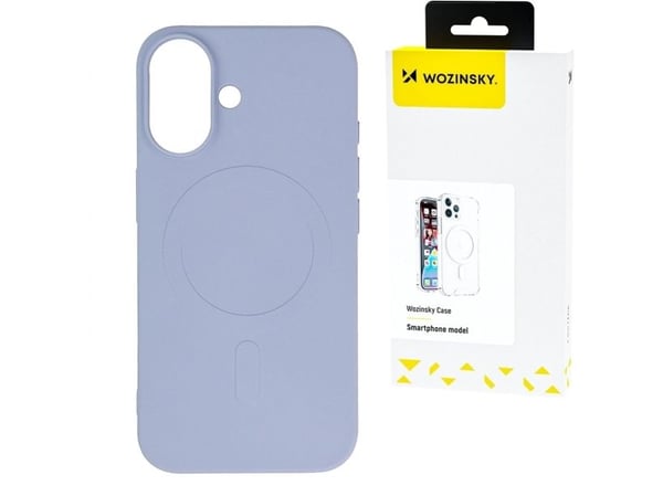 Wozinsky flytende silikonetui med MagSafe for Samsung Galaxy S24 FE - lilla