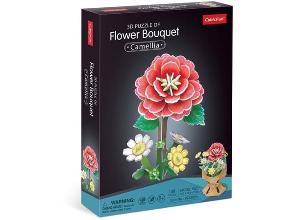 Cubicfun BUKETT AV BLOMMOR KAMELIOR