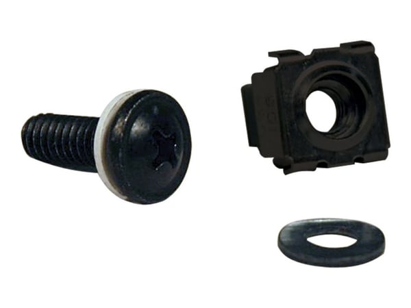 Tripp Lite Rack Enclosure Cabinet Square Hole Hardware Kit Ruuvit, aluslevyt - Rack skruer, møtrikke og pakningsskiver
