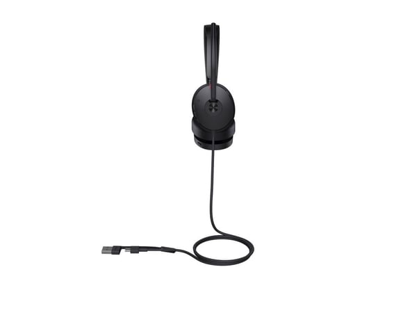 Yealink UH48 Dual - Hodesett - on-ear - kablet - aktiv støydemping - USB-C, USB-A - Certified for Microsoft Teams, UC-sertifisert