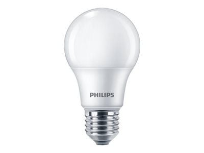 Philips - LED-lyspære - form: A60 - mattslipt finish - E27 - 4.2 W (ekvivalent 40 W) - klasse E - varmt hvitt lys - 2700 K (en pakke 2)