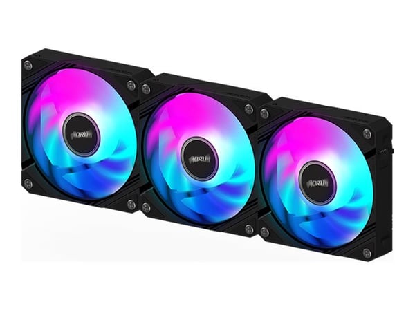 AORUS - Lådfläkt - 120 mm - svart (paket om 3)