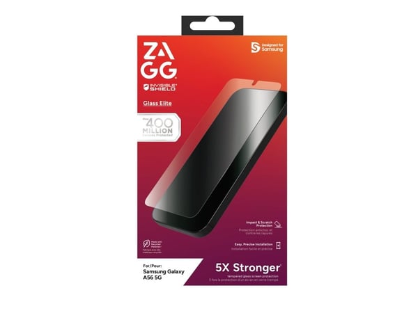 ZAGG InvisibleShield Glass Elite - Skjermbeskyttelse for mobiltelefon - glass - for Samsung Galaxy A56