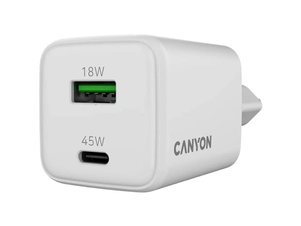 Canyon CU45AC vegglader 45W 1x USB-C 18W 1x USB-A