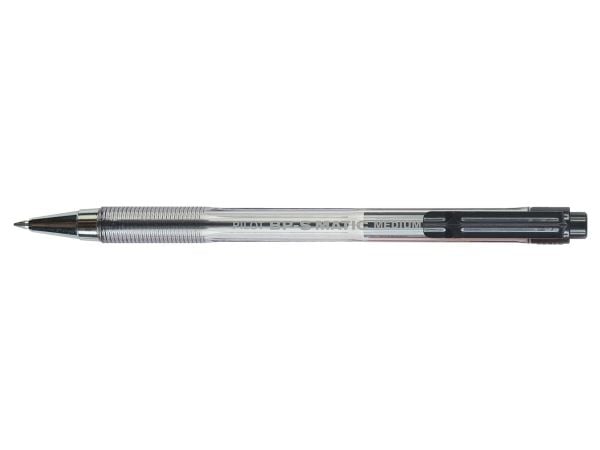 Pilot BP-S Matic, Clip, Clip-on retractable ballpoint pen, Refillable, Black