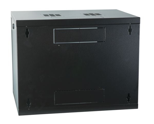 EFB Elektronik 691709VTS.45, Veggmonterbar hylle, 9U, 50 kg, Nøkkellås, Svart