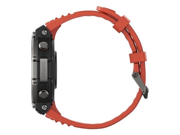 Amazfit T-Rex 3 Lava, 3,81 cm (1.5"), AMOLED, Berøringsskjerm, 32 GB, GPS, 68,3 g