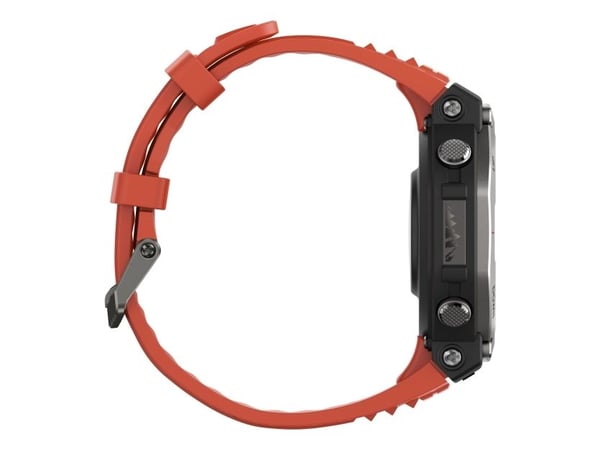 Amazfit T-Rex 3 Lava, 3,81 cm (1.5"), AMOLED, Berøringsskjerm, 32 GB, GPS, 68,3 g
