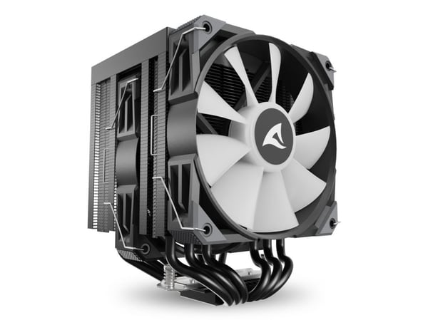 Sharkoon A60 RGB, Luftkjøler, 12 cm, 500 RPM, 1800 RPM, 121,55 m³/t, Svart