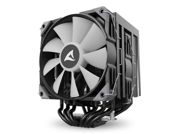 Sharkoon A60 RGB, Luftkjøler, 12 cm, 500 RPM, 1800 RPM, 121,55 m³/t, Svart
