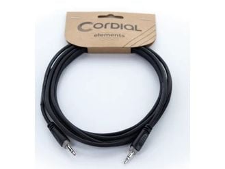 Cordial 14828, 3.5mm, Hankjønn, 3.5mm, Hankjønn, 1 m, Svart