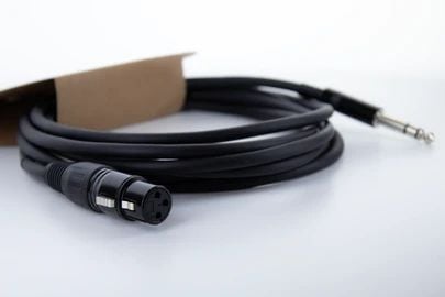 Cordial 14820, XLR, Hunkjønn, 6.35mm, Hankjønn, 1 m, Svart